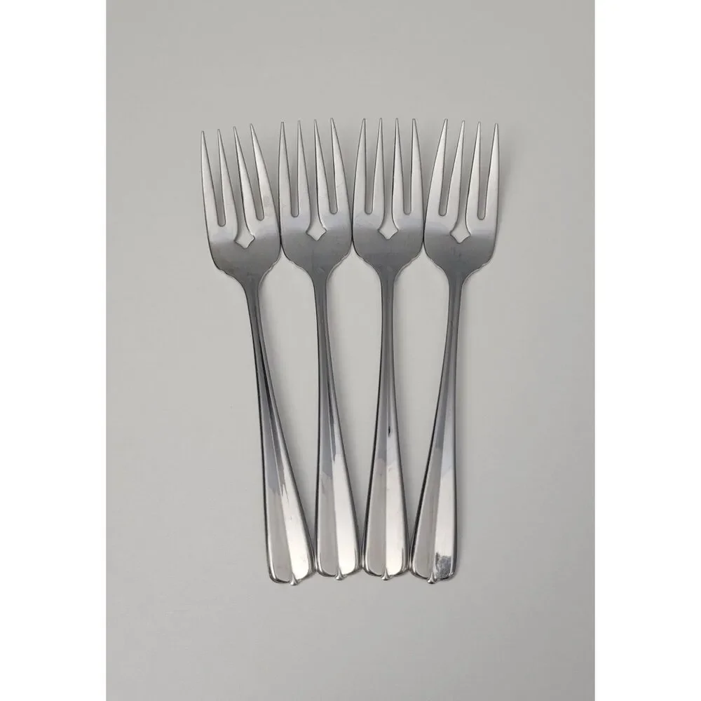 Oneida Gala Impulse Set of 4 Salad Forks Stainless USA